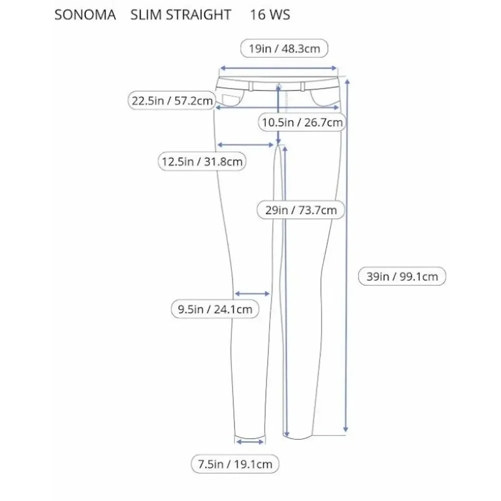 Z DRAFT - Sonoma Life & Style Black Slim Straight Jeans Size 16W - Picture 5 of 14